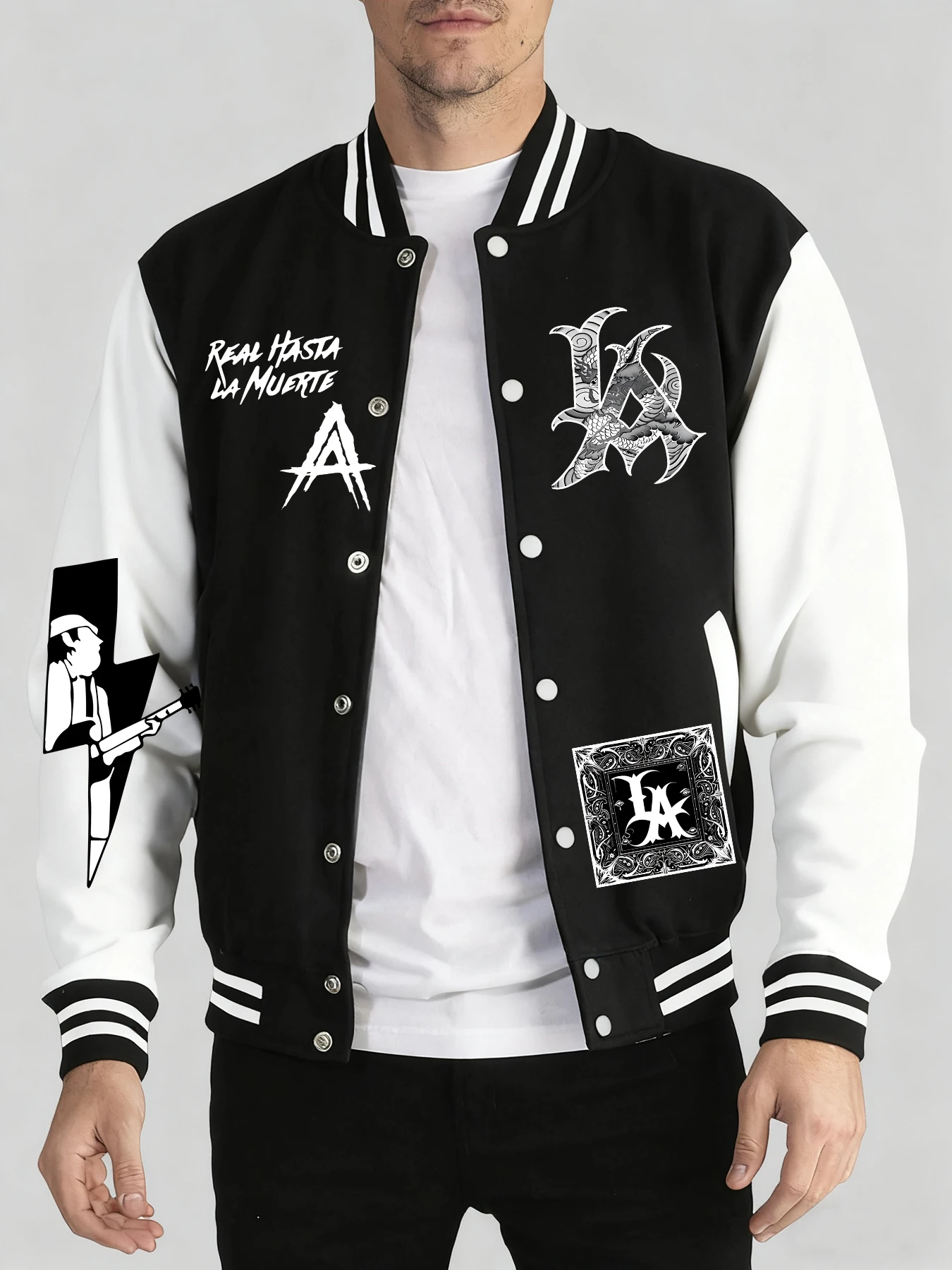 

Креативная уличная одежда с буквенным принтом, мужская осенне-зимняя теплая бейсбольная форма, уличная удобная куртка, модные топы большого размера