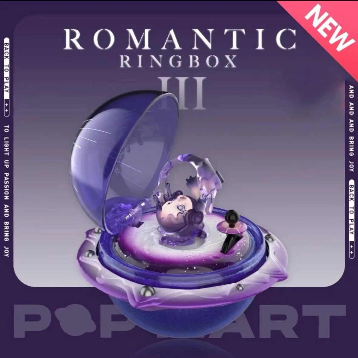 2025 Nieuwe Romantische Vingertop Serie 3 Scène Handgemaakte Blind Box Ring Box Trendy Limited Ring Box Valentijnsdag Nieuwjaar Cadeau