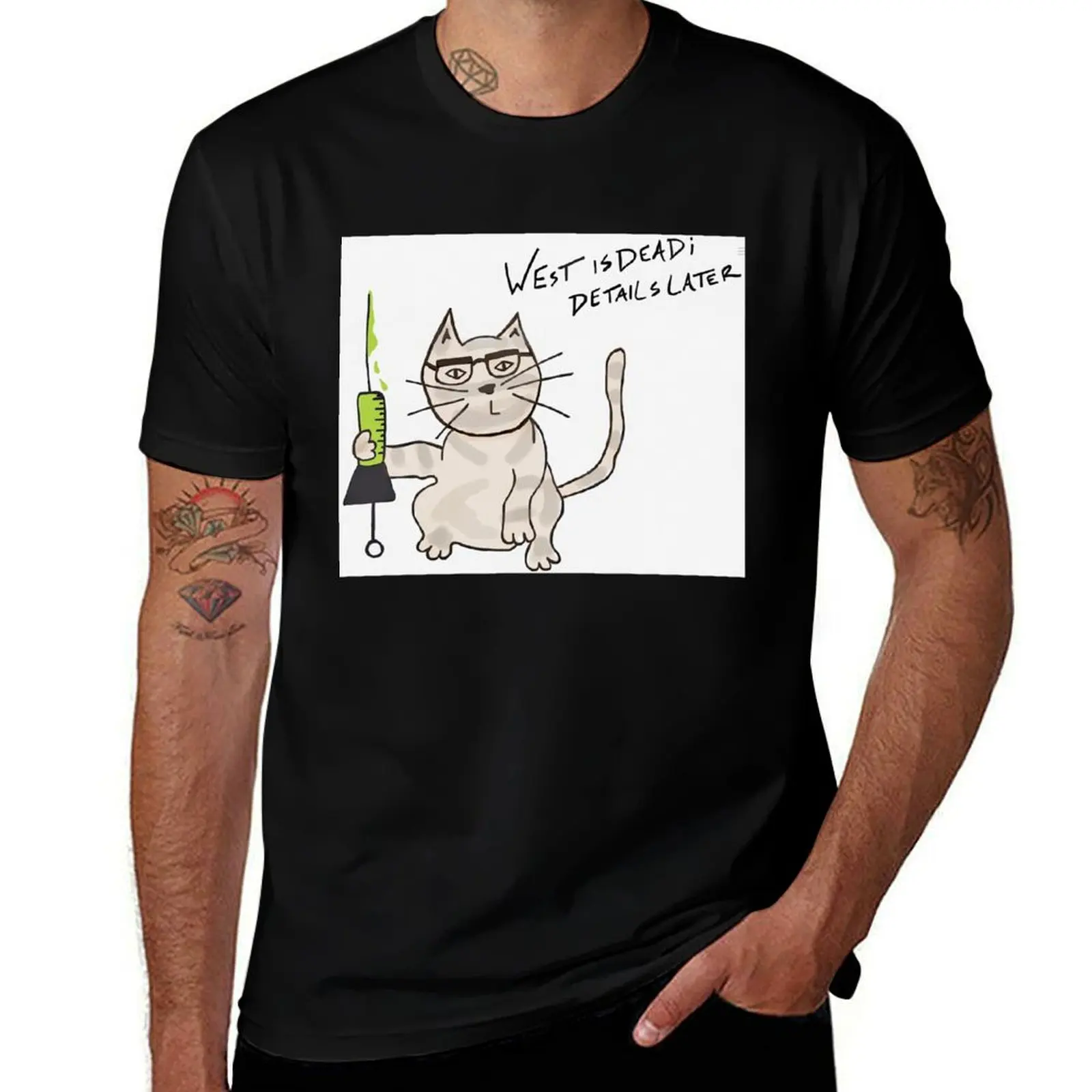 

The Re-animator Cat. T-Shirt man t shirts graphic cotton t shirts man 100% T-Shirt