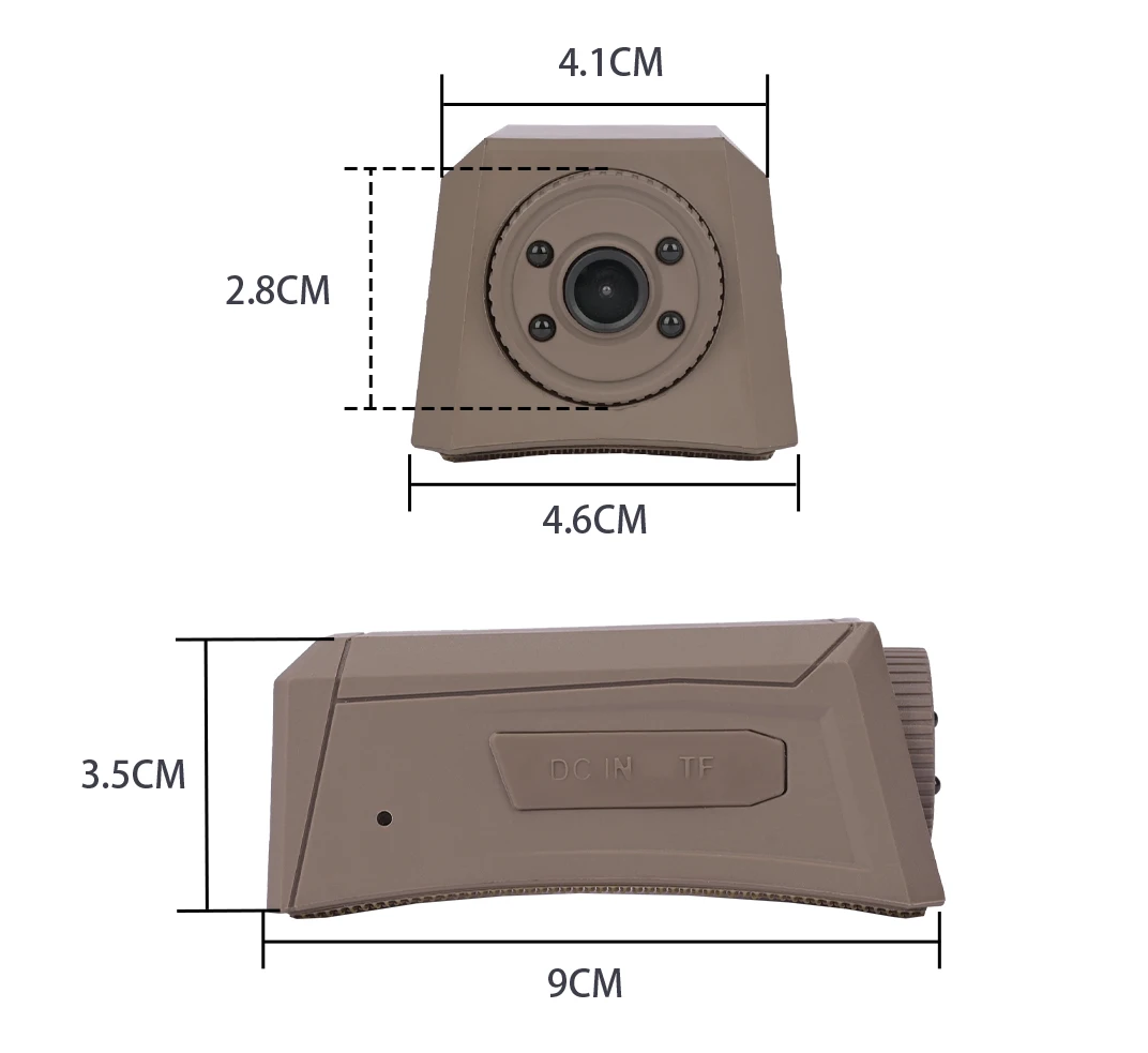 EverwildGear Taktische Helmkamera Sportkamera mit Video- und Fotofunktion mit Haken für CS Cosplay Fotografie-Requisiten – Detail 3