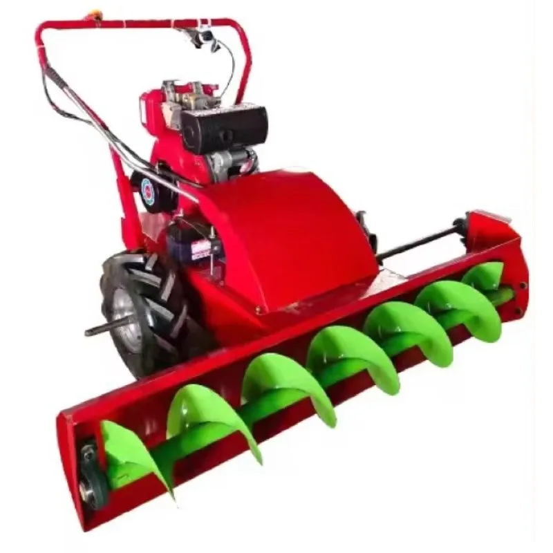 

Small snow sweeper household fish pond property snow clearing hand-pushed spiral snow thrower multifunctional