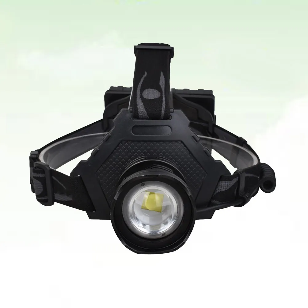 

Zoomable Headlight 90° Adjustable Light Direction Retractable Focus Usb Charging Red Warning Light For Camping Hunting Climbing