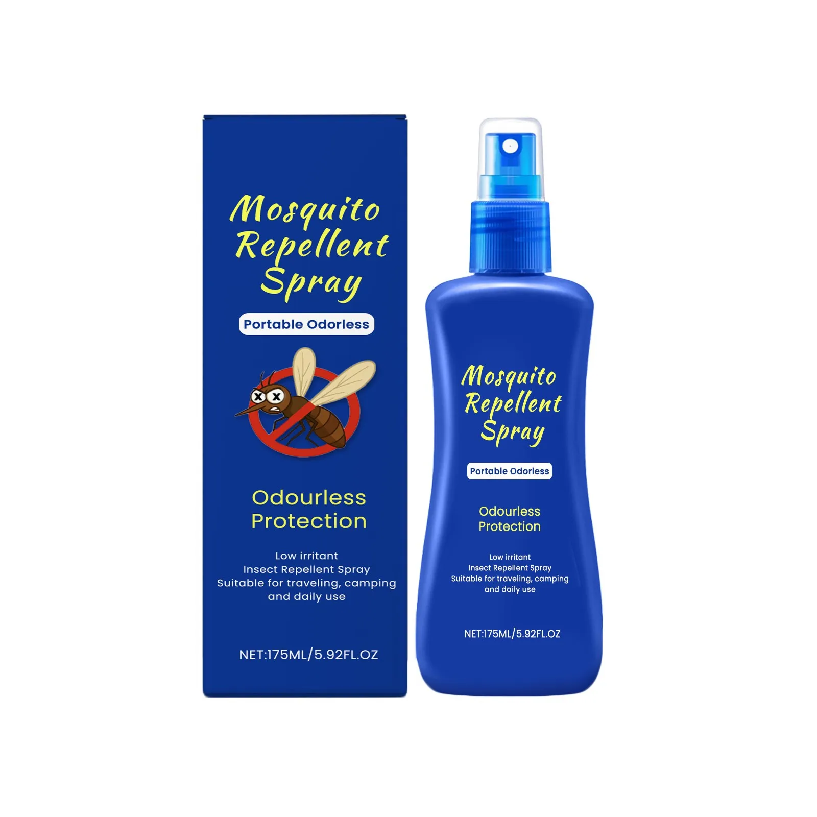 

New Portable Mosquito SprayEssential OilsLong-lasting ProtectionPortable Anti-bite Herbal 175ml