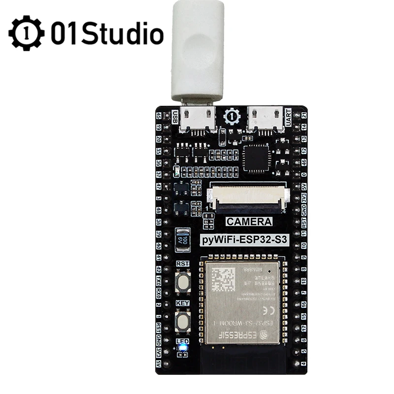 Chipboard 01studio PyWifi-ESP32-S3 ESP32 MicroPython AI Machine Vision IoT WiFi Development Board Image Processing Capabilities