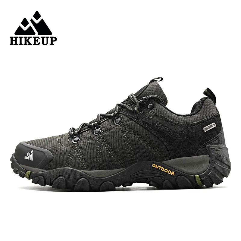 HIKEUP Antislip heren wandelschoenen Ademend Outdoor Slijtvast Spatwaterdicht Klimmen Heren Sneaker Toerisme Bergschoenen