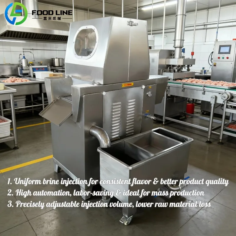 Custom Syringe Meat Injection Machine Chicken Saline Electric Brine For Meat Processing Commercial Use And Injection Machine