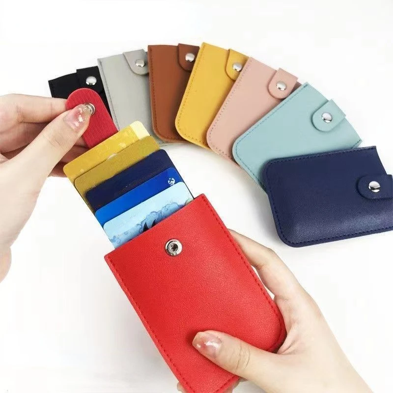 

Pull Out Multi-card Cover Bag Women's Large Capacity Men's ID Card Cover Anti-degaussing Ultra-thin Card Holder Wholesale