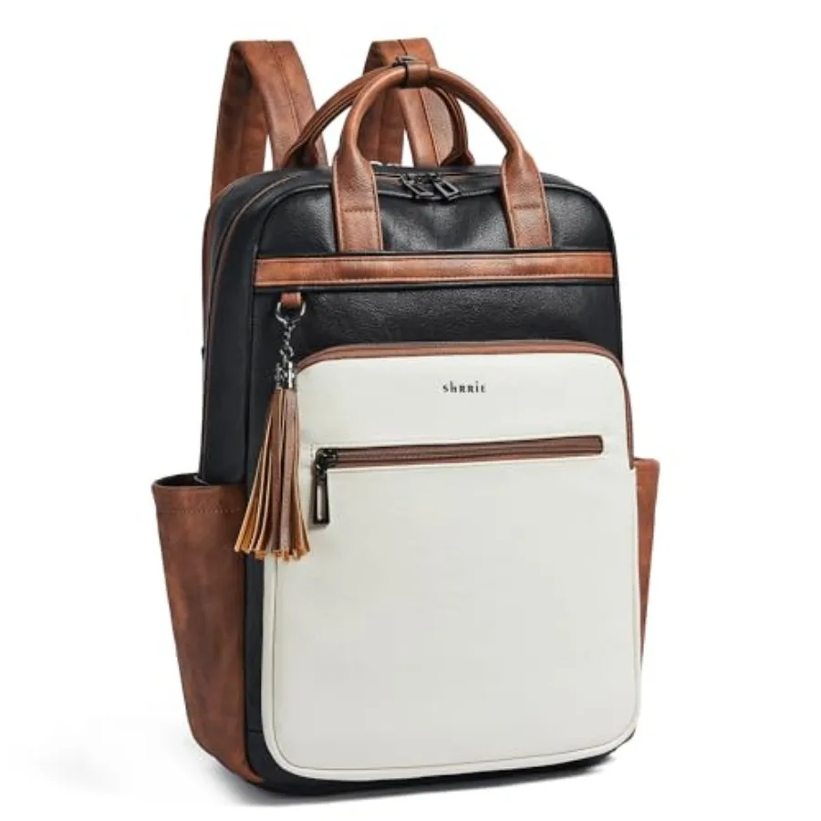 

Laptop Backpack for Women 15.6 inch Travel Leather Backpack Purse Work Computer Backpacks for Business College