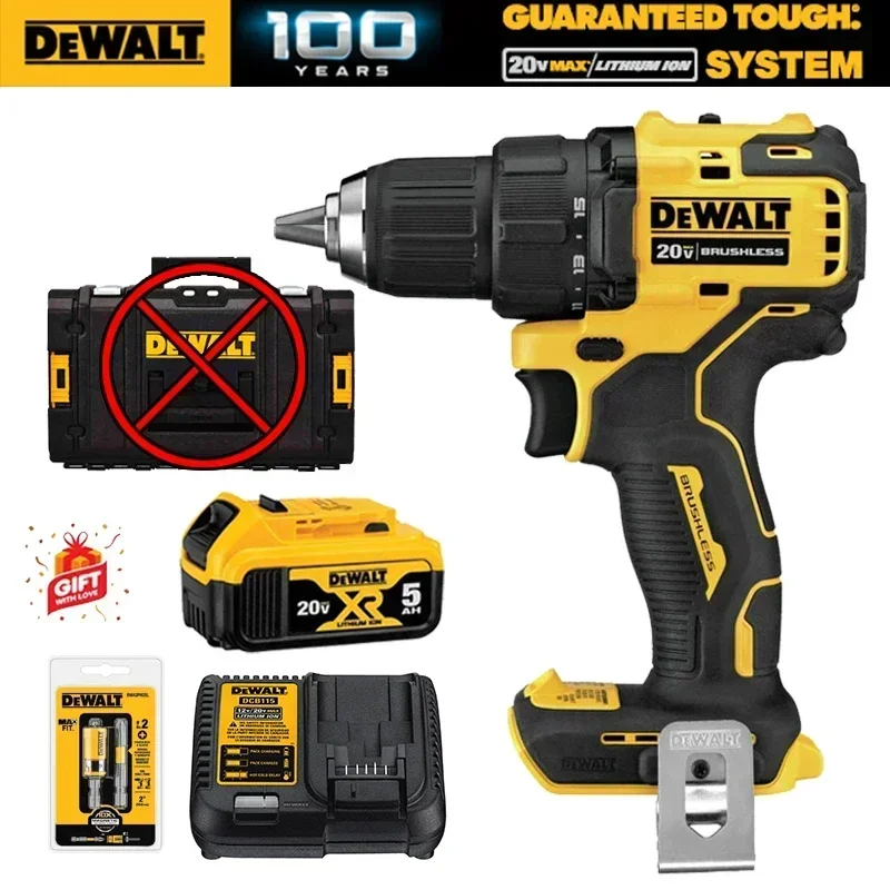 DEWALT DCD708 Cordless Drill Kit Brushless Motor Power Tool With 20V Lithium-Ion Battery 20V MAX Impact Eletrical Driver