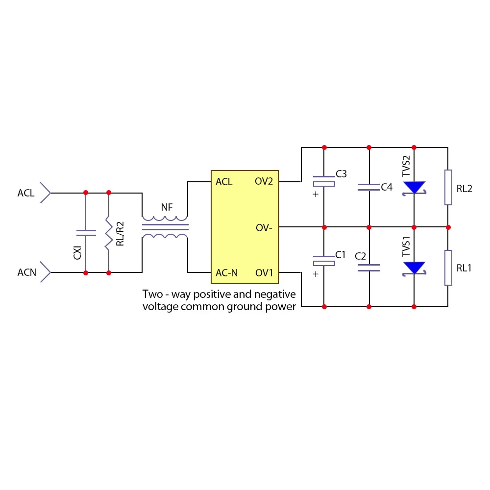 Buck Voltage Converter Board Dual Output Step Down Power Supply Module AC 85V-265V to DC +/-5V +/-12V +/-15V Voltage Regulator