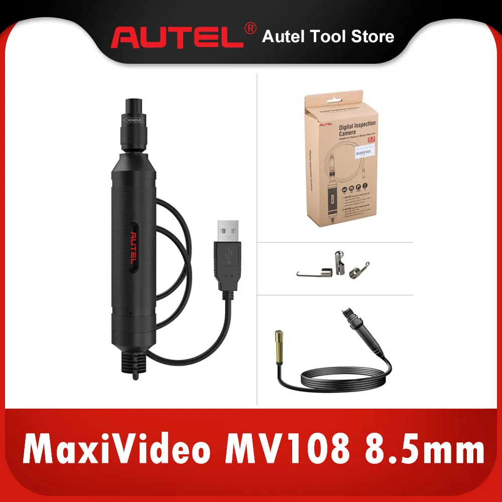 Autel MaxiVideo MV108 8.5mm Digital Inspection Camera for MaxiSys Tablet Kit