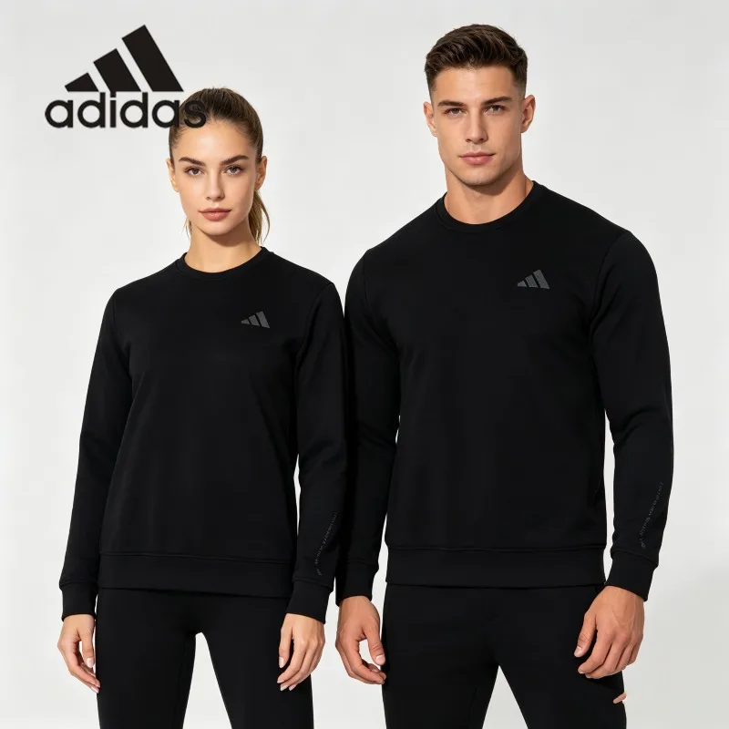 adidas Hidden Zip Training Crew Pocket Secure Storage Gym Minimalist Daily SweatshirtKB5204 1PCS