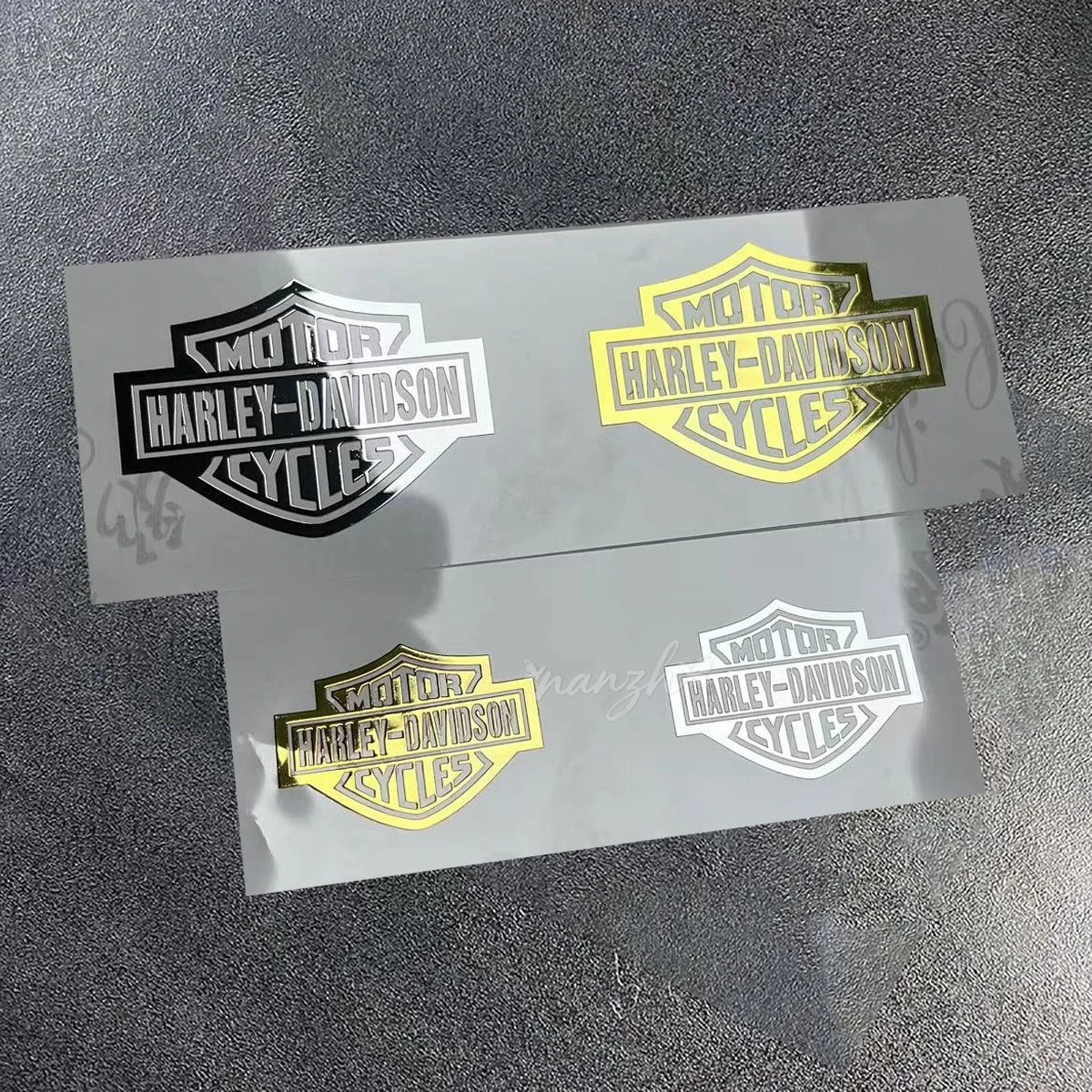 Motorcycle Metal Logo Helmet Personalized Stickers Retro Skull Body Decorative Decals Car Sticker For Harley Davidson Accessory
