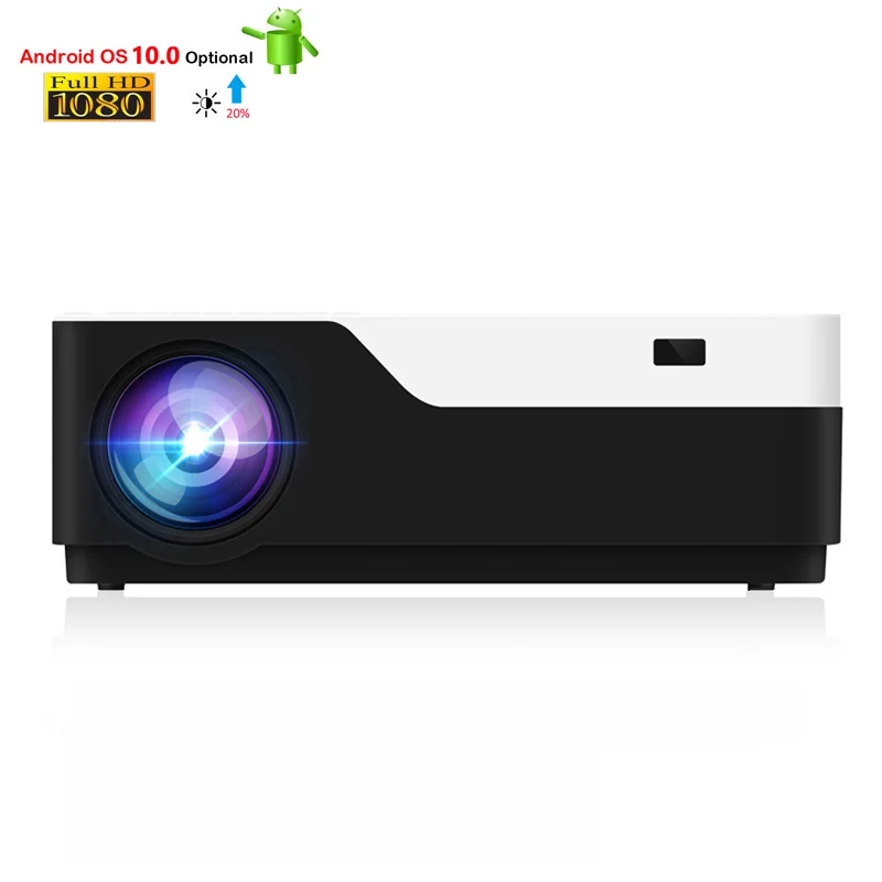

New M18 Home Theater 5500 Lumens Full HD Projector 1920x1080P Portable LED Projector AC3 Android 10.0 WIFI Optional Proyector