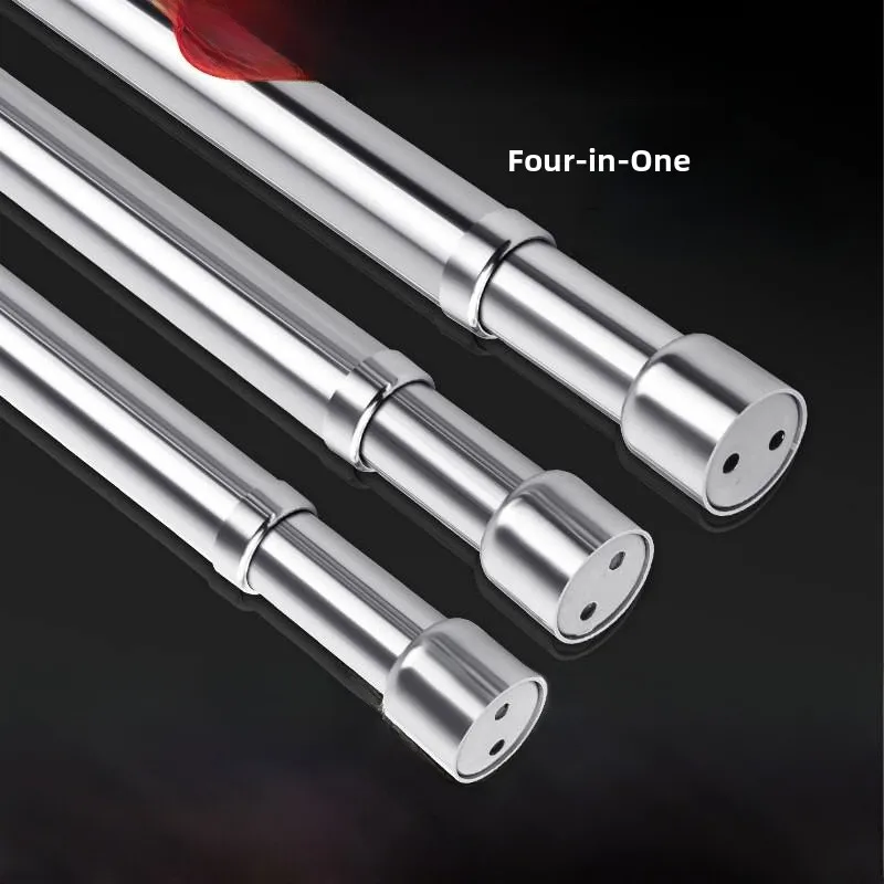 

Телескопическая штанга из нержавеющей стали для сушки белья, карниз для ванной и спальни, вешалка для одежды, штанга для штор, для домашнего использования