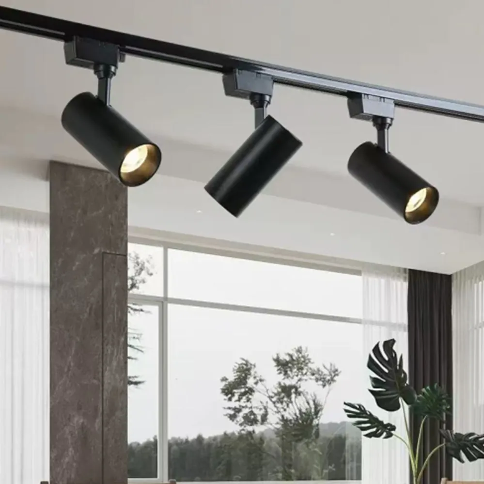 

220V Set LED Track Light COB Track Lamp Spot Lighting 10/20/30 Ceil Spotlight Rail Light For Home Store Decor Indoor Fixture