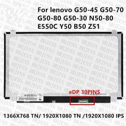 Original 15.6'' for lenovo G50-45 G50-70 G50-80 G50-30 N50-80 E550C Y50 B50 Z51 IPS FHD 1920X1080 Screen LCD LED Display Matrix