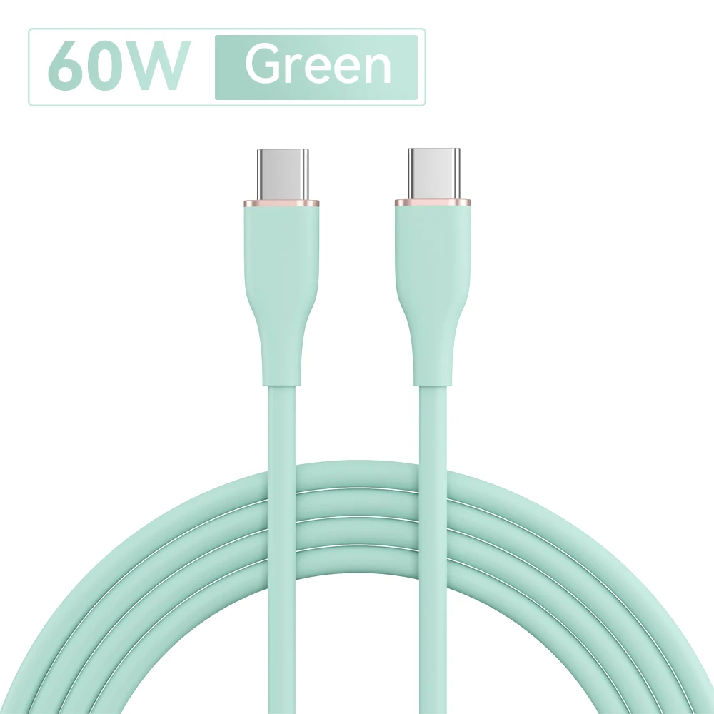2M 60W USB C zu USB Typ C Kabel PD Schnelle Lade Ladegerät kabel USB C Draht 3A Rollenmaschinenlinie Typ C Kabel Für Xiaomi Samsung Huawei Macbook iPad