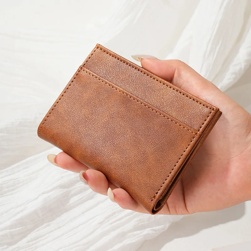 Men Women Pu Leather Wallet with ID Card Holders Case Purse Male Money Card Purse Case