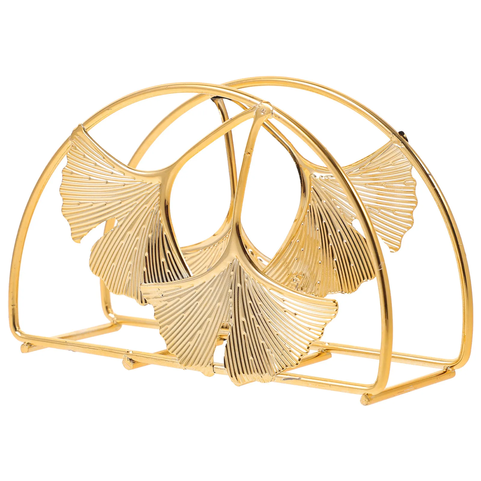 Iron Napkin Holder Leaf Design Metal Tissue Stand for Kitchen Table Bathroom Party Decorative Paper Napkin Holder - view 3