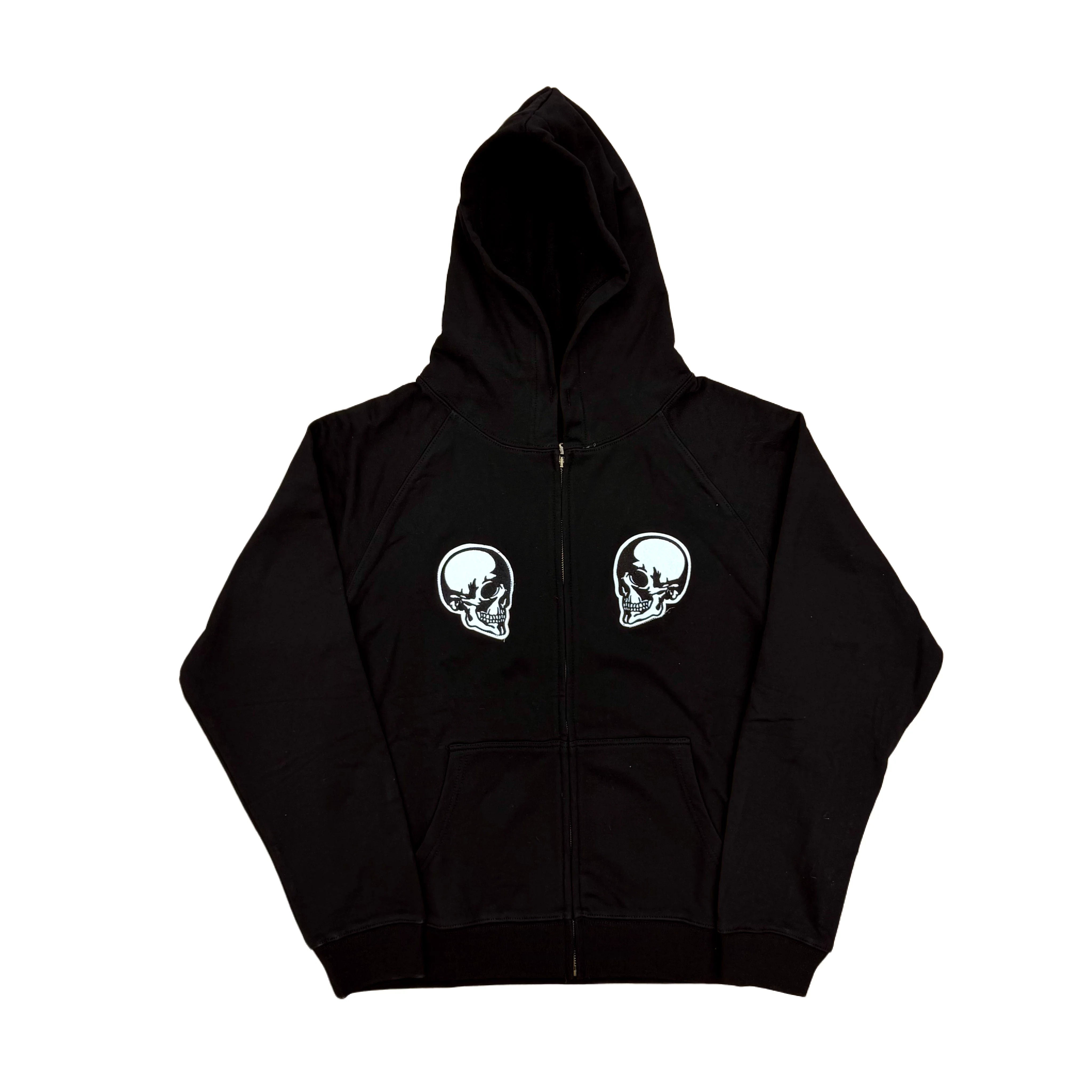 

Новые худи-пуловеры N9 2026 с двойным черепом и молнией, утепленные, из вельвета и хлопка # E203