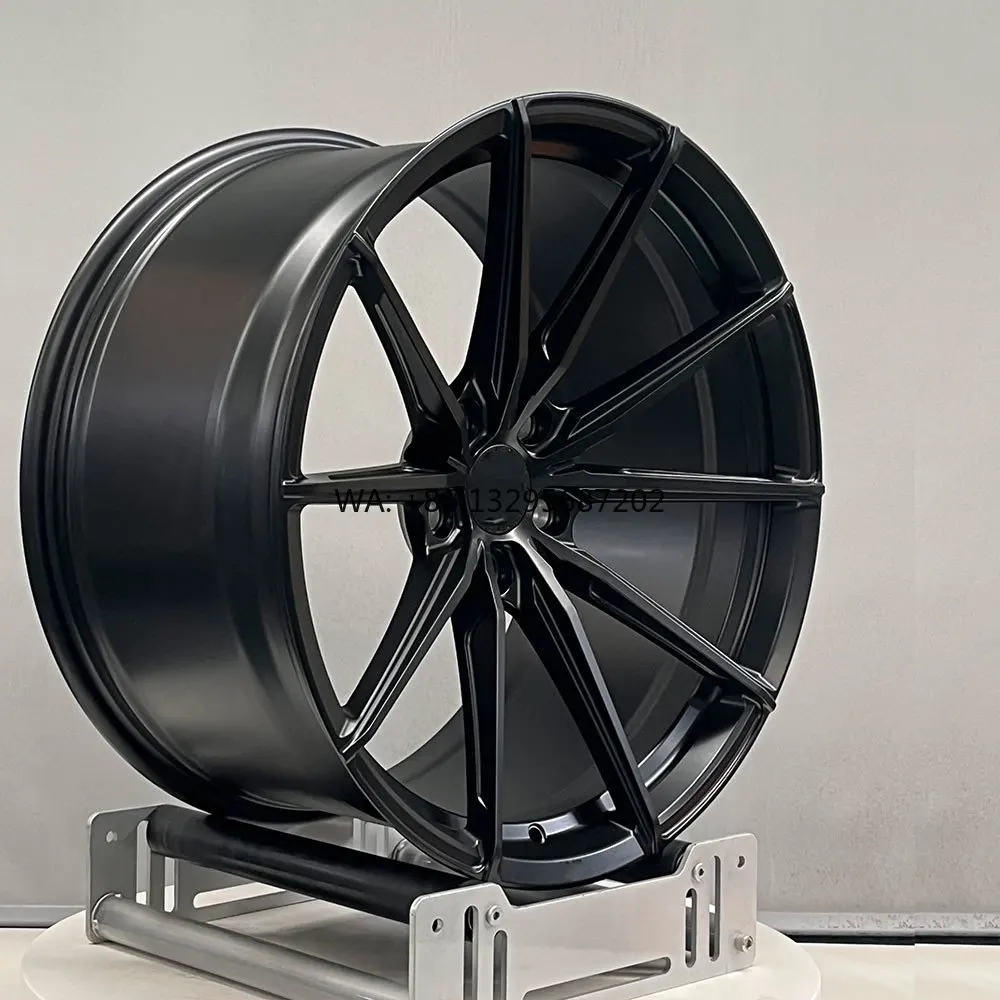 

SJ Factory Direct Sale Custom Forged Aluminium Alloy One Piece Wheel Hubs Wheel Rims with Glossy Black OEM ODM