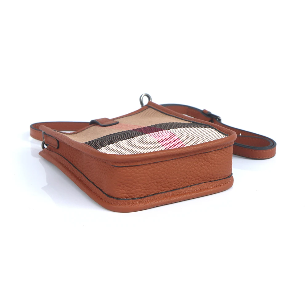 Borsa da donna piccola moda Daliy Luxury Plaid Stripes Canvas Mini borsa a tracolla femminile borsa a tracolla classica retrò per cellulare