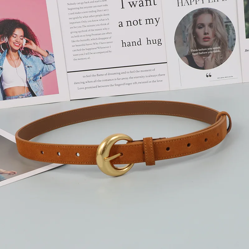 여성 빈티지 스웨이드 정품 가죽 코르셋 여성 Cummerbund 코트 허리띠 드레스 Decration 좁은 벨트 J1433