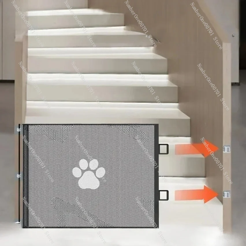 Retractable Pet Gate - Durable Matte Finish Expandable Design No Assembly Required for Cats & Dogs Ideal for Hallways