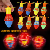 5/10/20pcs LED Light Up Spinning Tops Glow Rotating Gyro Kids Birthday Party Favors Pinata Filler Toys Boy Girl Christmas Gifts