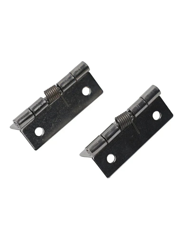 2pcs Self Closing Spring Door Hinge Stainless Steel Hinge For Cabinets Door Closer Automatic Rebound Hinge Furniture Hardware