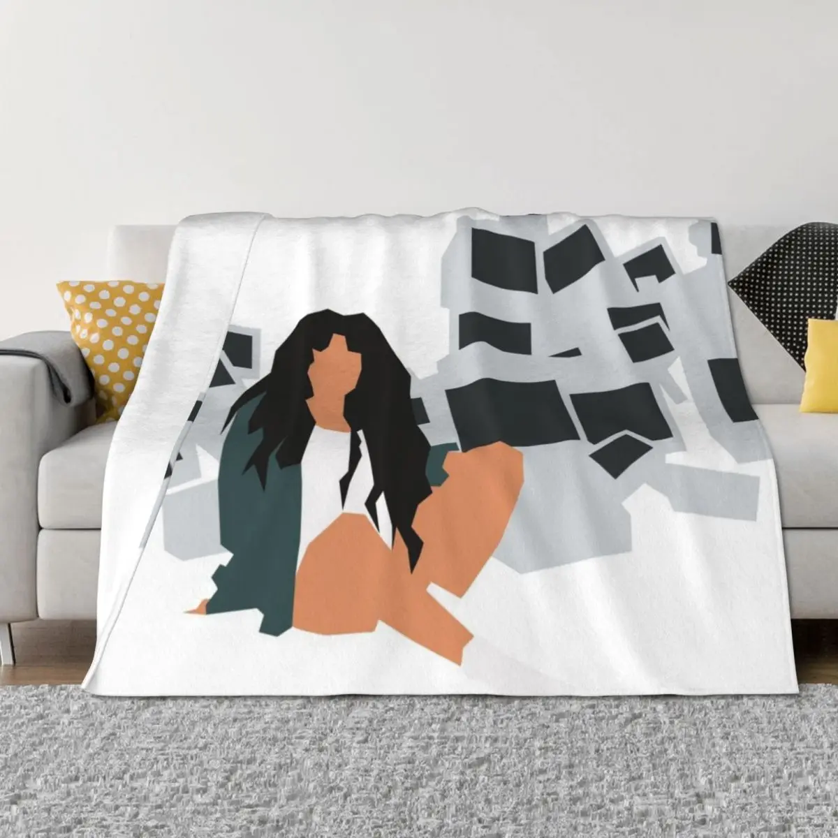 

sza ctrl Throw Blanket Sofa Throw funny gift warm for winter Blankets