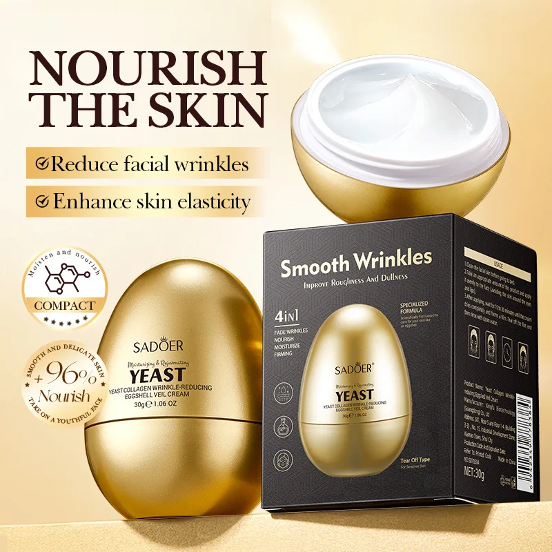 SADOER Hefe Kollagen Anti Falten Gesichtscreme Feuchtigkeitsspendende Anti-Aging Whitening Gesichtscreme Für Gesicht Hautpflege Produkte