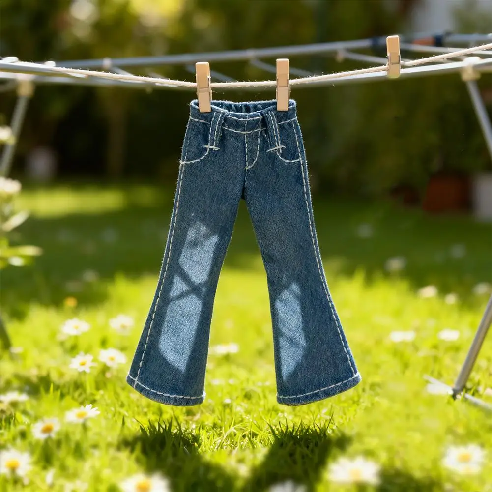 Babydoll Jeans Pantaloni larghi larghi retrò Moda Cool Vestiti per bambole per pantaloni per bambole Indossa casual Accessori