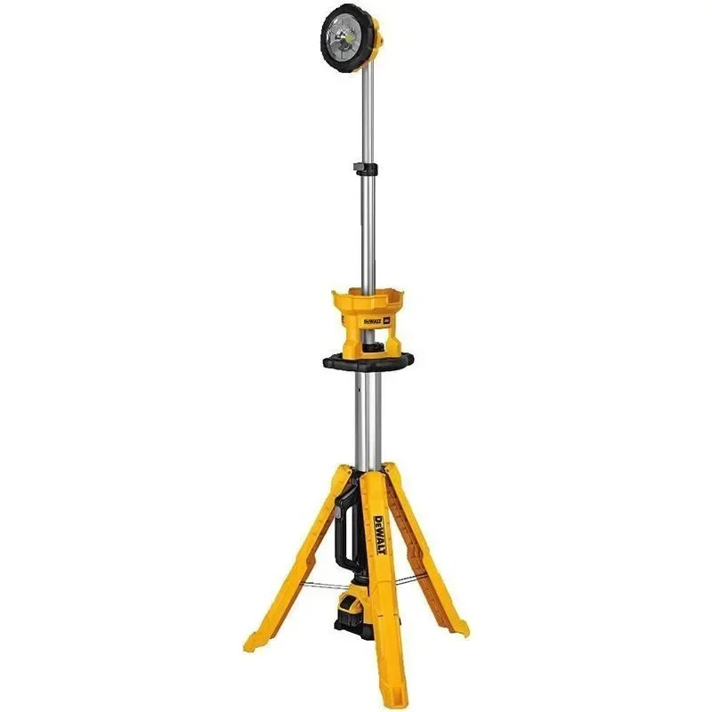 New DEWALT DCL079 20V MAX LED Work Light 3000/1800/1000 Lumens of Brightness   Tripod Base DCL079B Cordless Tripod Light