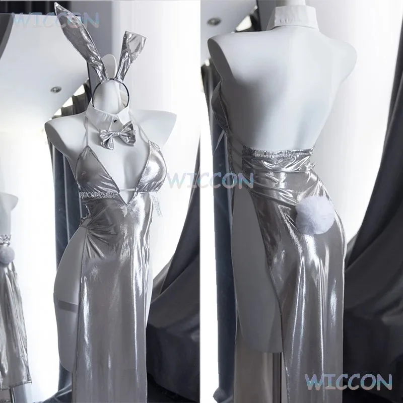 

asdh8@Game Event Outfit Doujin Tsukatsuki Rio Cosplay Blue Archive Cosplay Sexy Anime Costume Dress Uniform Wigs Women Bunny Gir