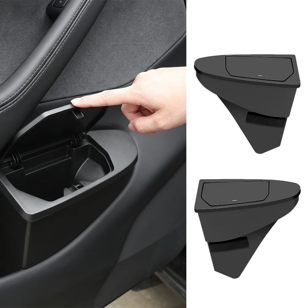For Tesla Model Y Juniper 2025/ YL Storage Box Door Storage Box Multifunctional Storage Box Car Front Door Storage Trash Can