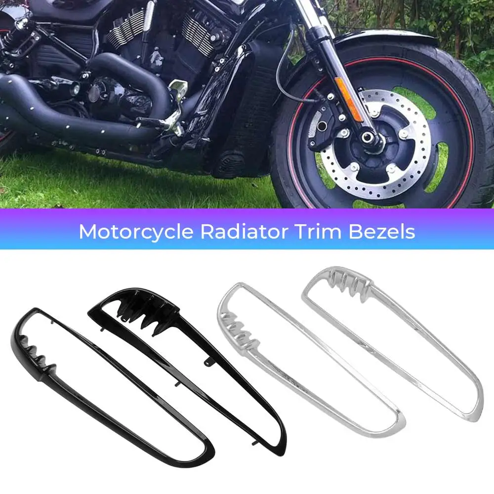 ABS Motorcycle Radiator Trim Bezels Fits For Harley Night Street Rod V-Rod VRSC VRSCA VRSCAW VRSCD 2002-2010 Rpl For #66115-01