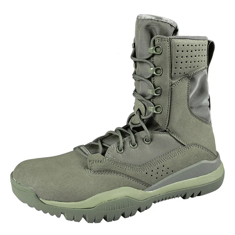 

Men's Work Shoes Light Men Combat Ankle Military Army Boots Waterproof Lace Up Tactical Boot Fashion Mesh Motorcycle Boot