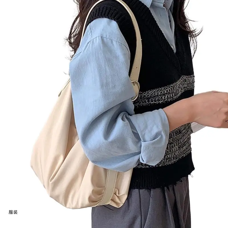 D0UD Must Have Early Autumn Nylon Tote Bag Fashionable and Roomy Shoulder Handbag
