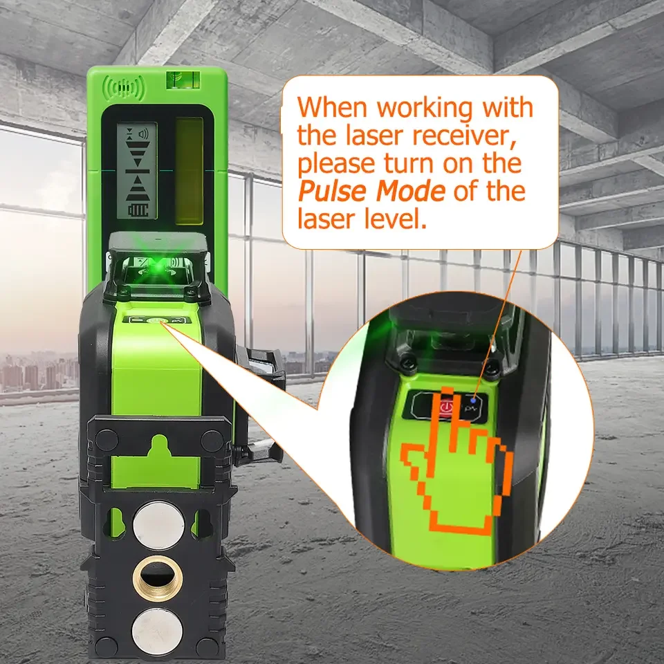 Huepar outdoor 50 meters laser line detector laser receiver ray sight infrared outdoor detection