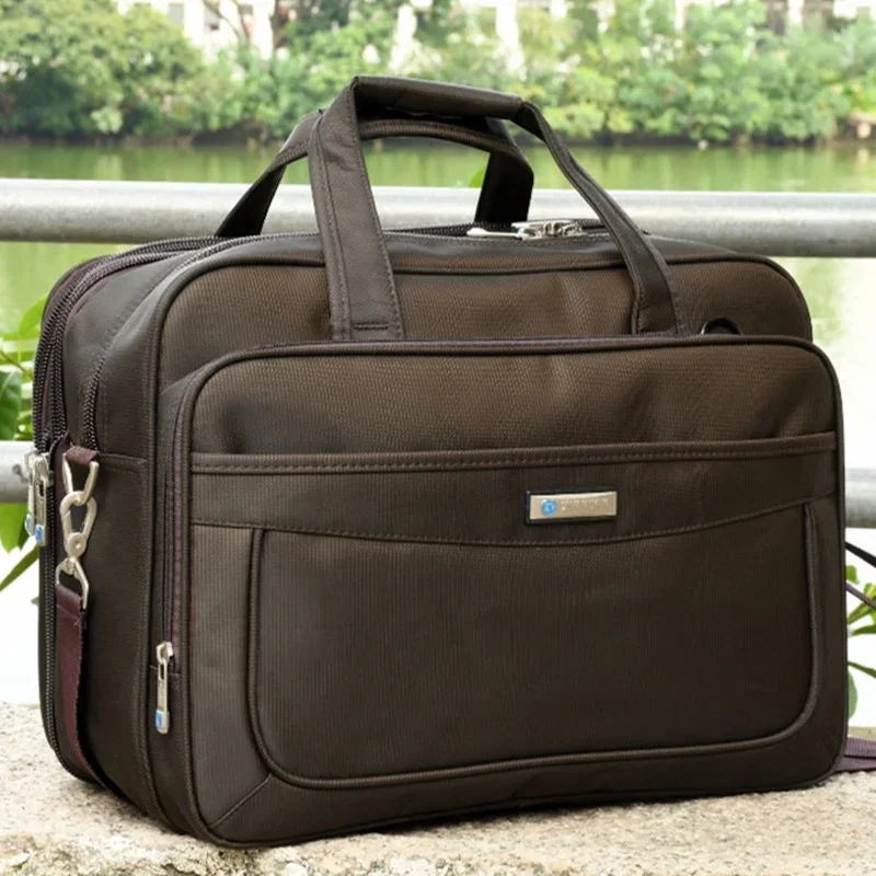 Maleta masculina de grande capacidade, 16 "Laptop Bag, Mala Mensageiro de Ombro Masculino, Bolsa de Viagem, Moda