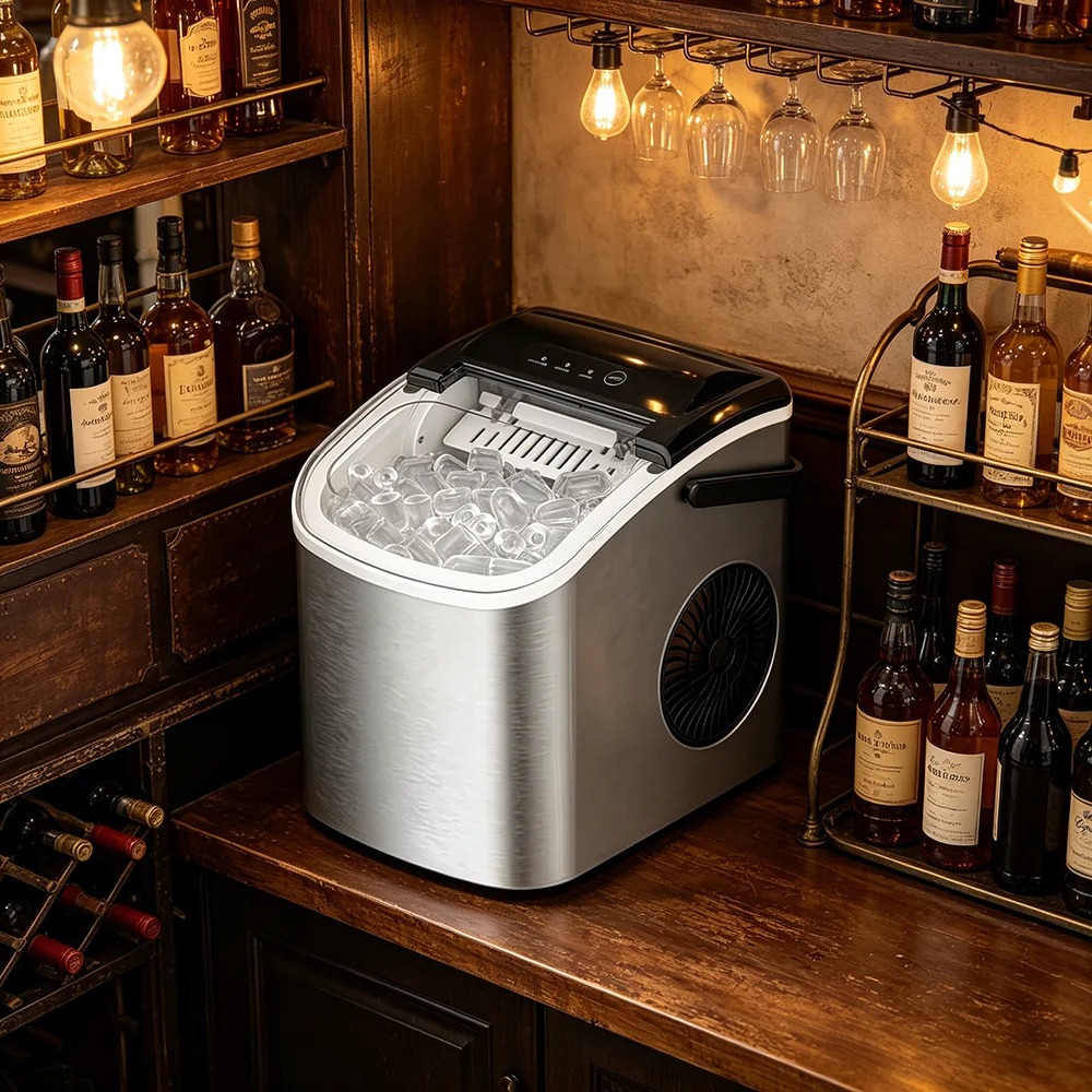High Quality Automatic Bullet Ice Maker Easy Use Countertop Ice Maker Machine