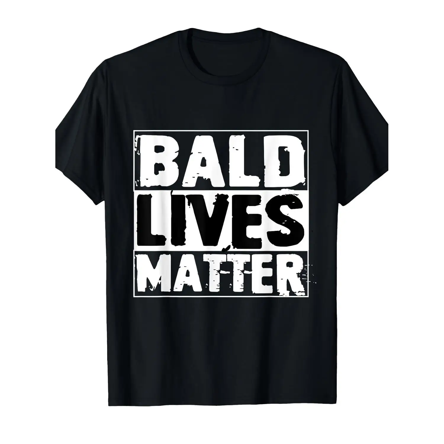 1pc, Black Bald Head Life Men'S T-Shirt, Casual Style, Same-Sex Design, Men'S T-Shirt, Casual Travel Sports Breathable Print Short Sleeve 5474