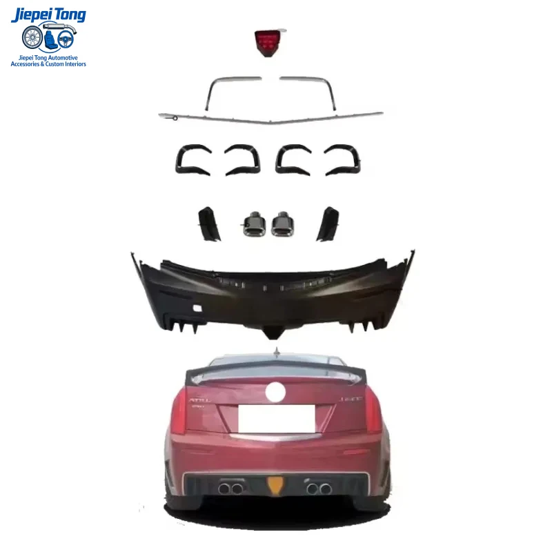 

New High Quality Front for ATS Car Bumper Bonnet Third Generation V Style Bolt-On Plug+Play Body Kit