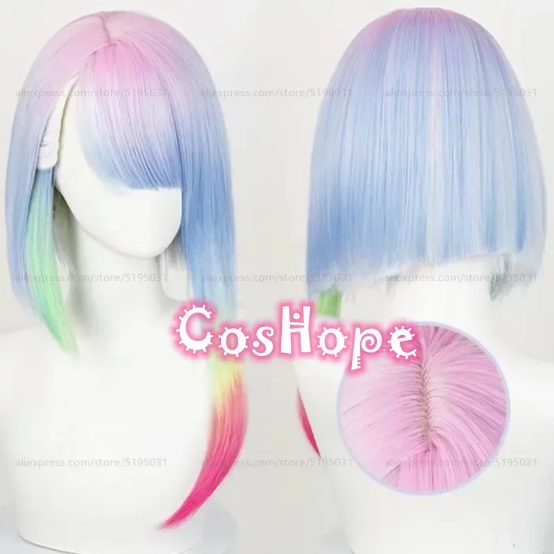

FC6Lucy cosplay wig women short wig dyeing color wigs cosplay anime wigs heat resistant synthetic wigs@FC8！