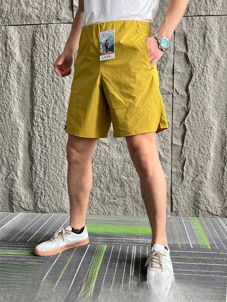 Lu  Ti Niu Hao! Seamless Taped! Laser Punched! Summer Lightweight Quick Dry Elastic Outdoor Shorts for Men