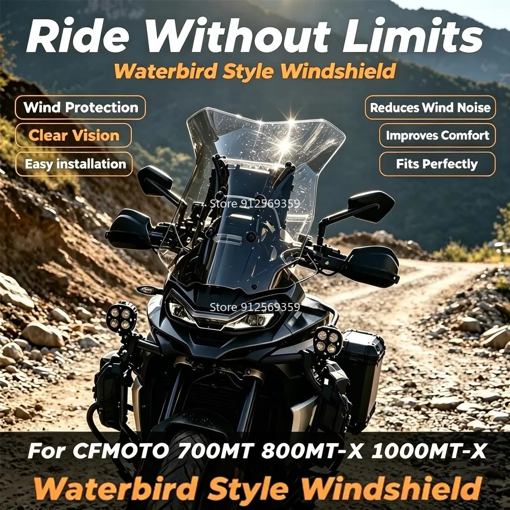800MTX 1000 MTX Modification Windshield For CFMOTO 700MT 800MT-X 1000MT-X Motorcycle Dedicated Front Windshield Accessories