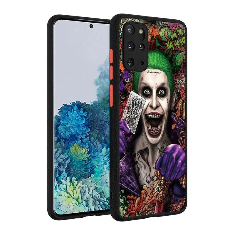 Happy Face Joker Phone Case for Samsung S23 Plus 5G S20 FE 5G S22 Ultra S10 Lite S21 FE 5G S10 Plus Soft Capa