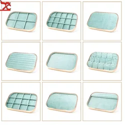 Metal Jewelry Exhibitor Tray Green Velvet Jewelry Display Rack Counter Display Library Jewelry Exhibitors Storage Of Jewelry